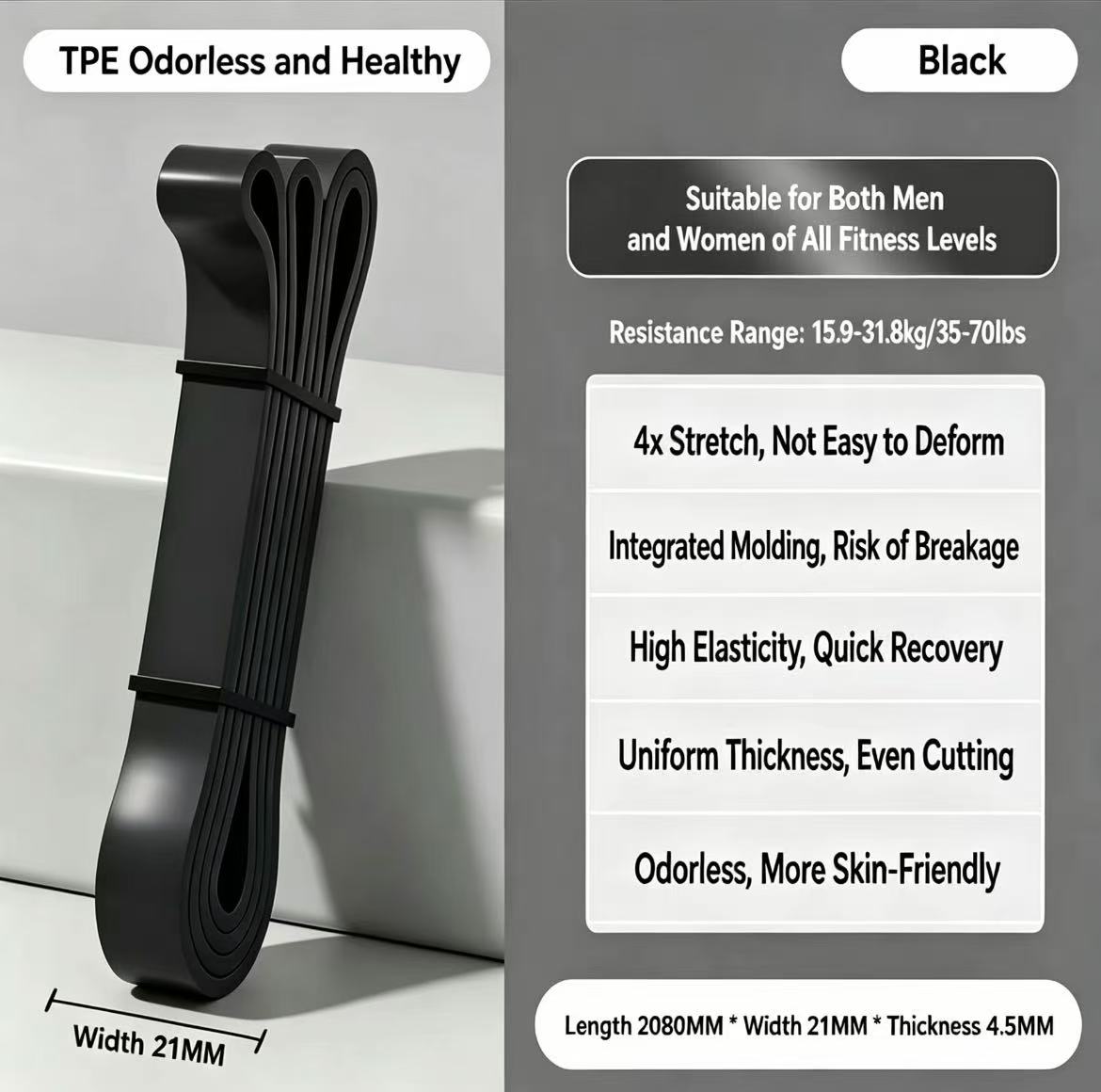 TPE Resistance Bands 6 Levels  - Suspension Trainer Trx review and price