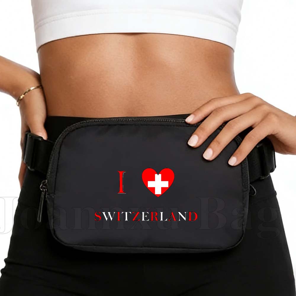 Switzerland Country Heart Flag - Yoga Fitness Bag review and price
