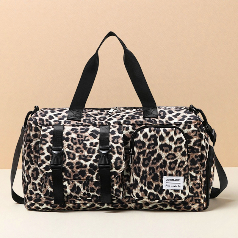 Fashionable Leopard Print Spor - Yoga Fitness Bag review and price
