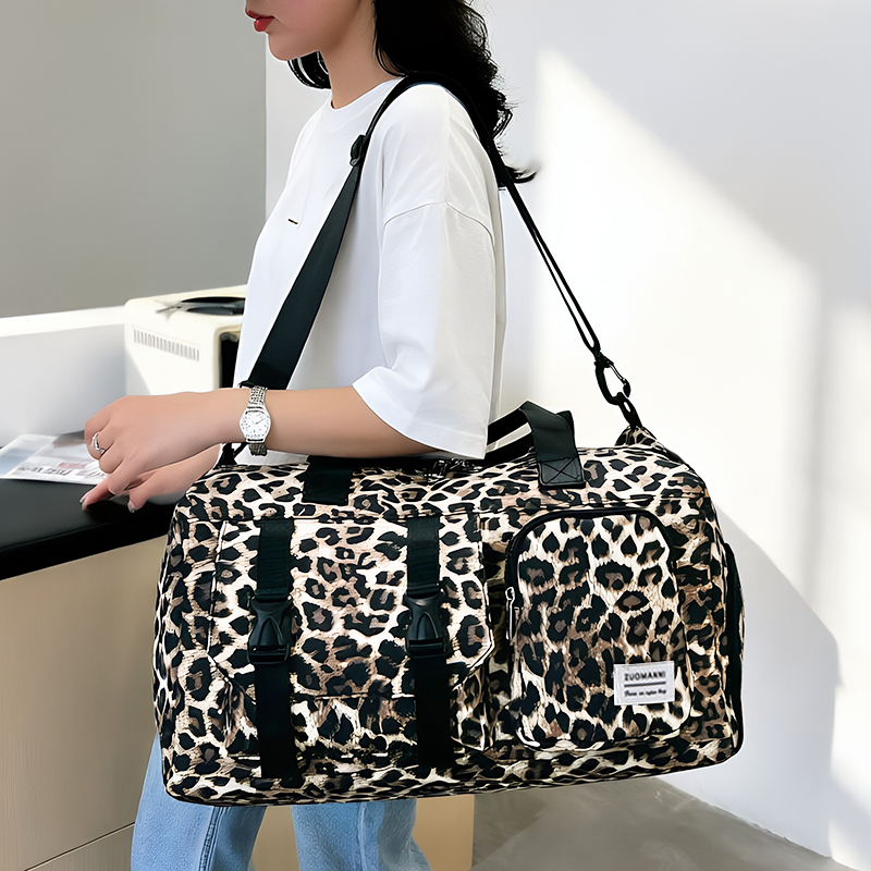 Fashionable Leopard Print Spor - Yoga Fitness Bag review and price