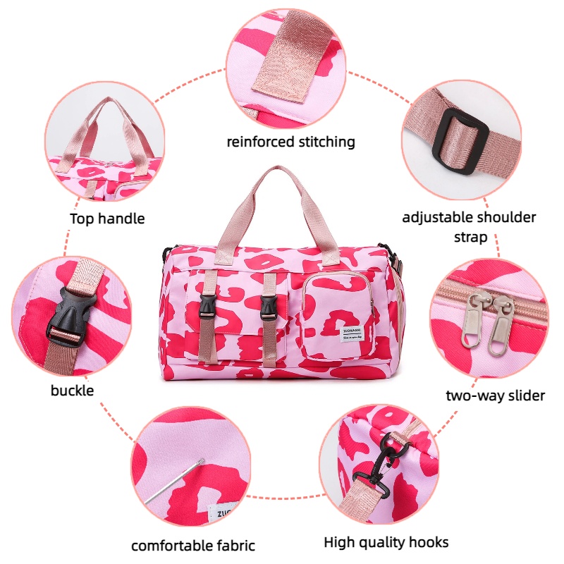 Fashionable Leopard Print Spor - Yoga Fitness Bag review and price