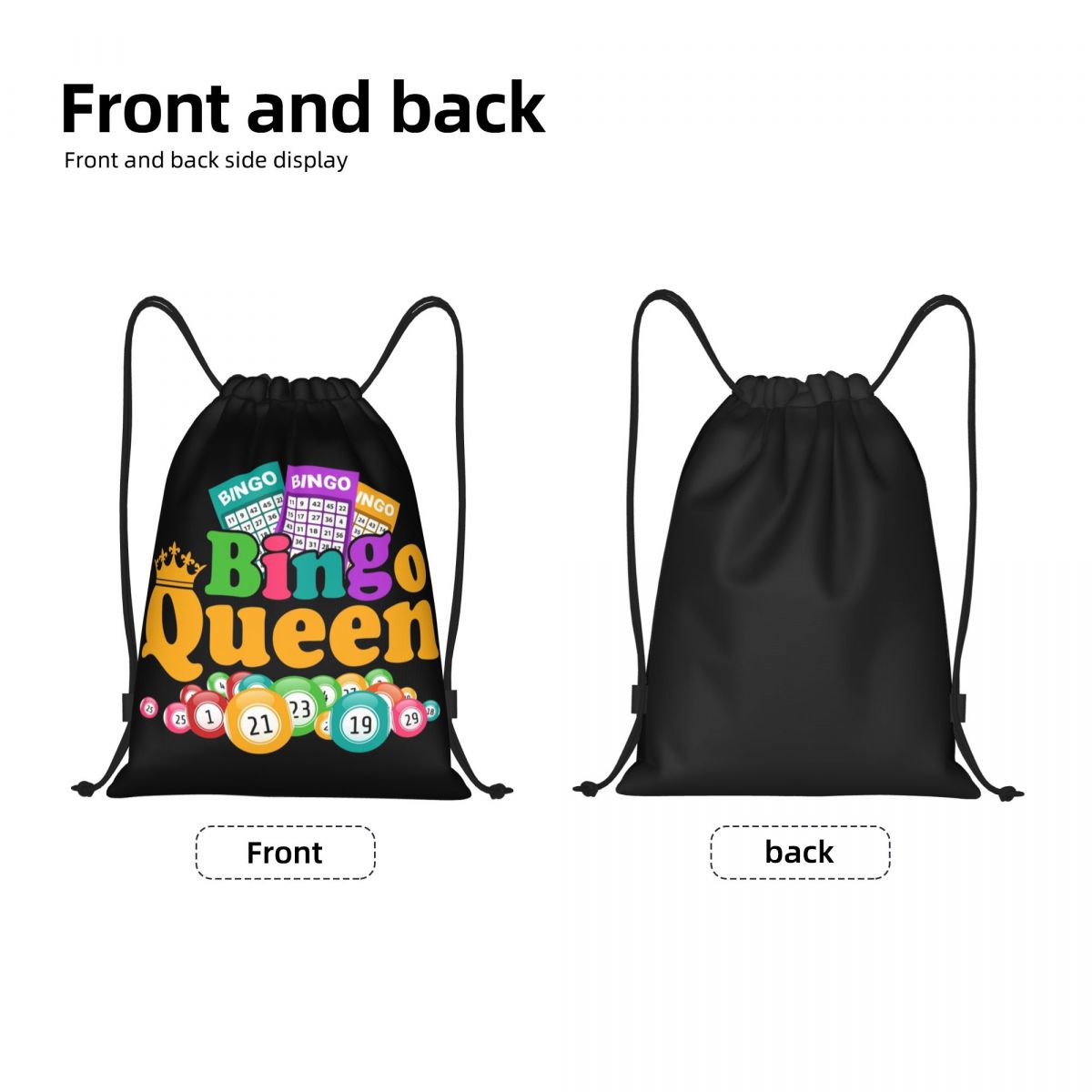 Custom Bingo Queen Game Lover  - Yoga Fitness Bag review and price