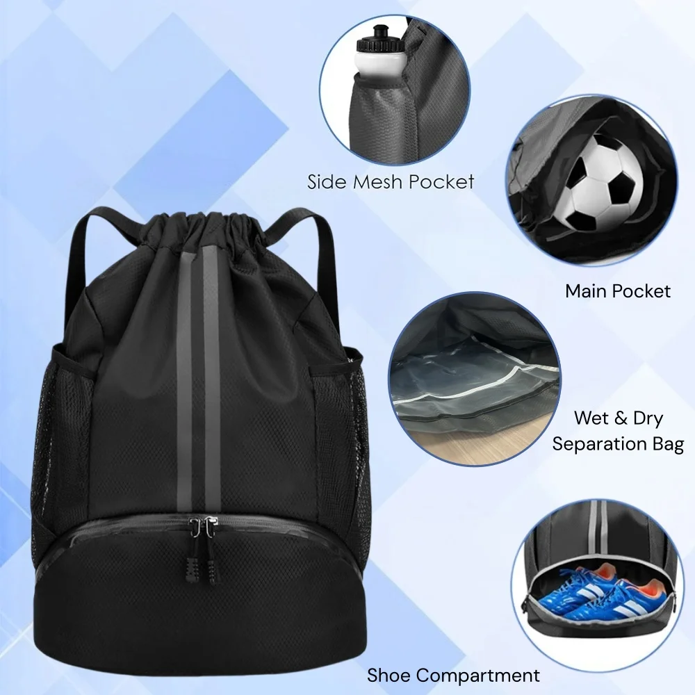 Drawstring Sports Backpack,Lig - Yoga Fitness Bag review and price