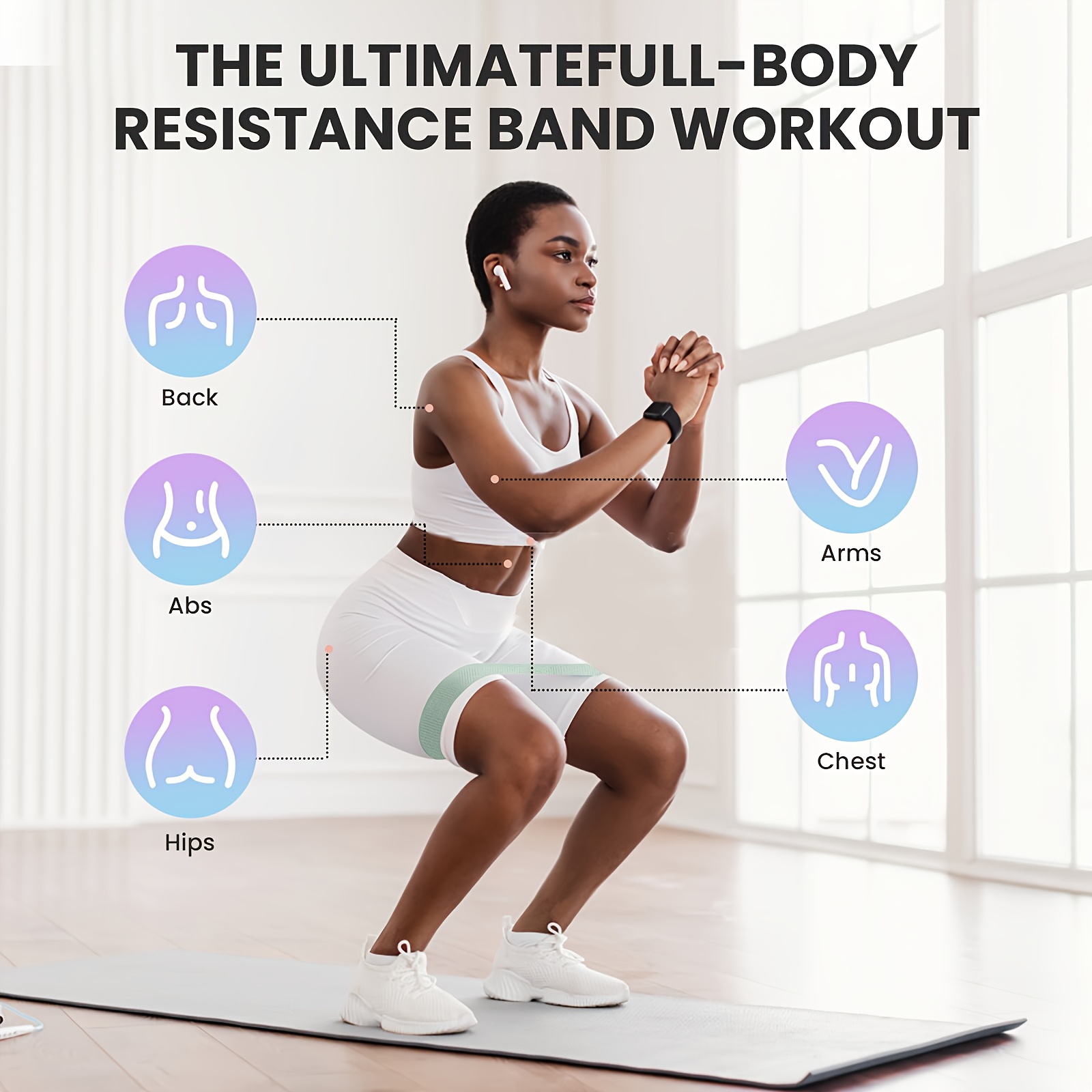 Fitness Resistance Bands with  - Yoga And Fitness Studio review and price
