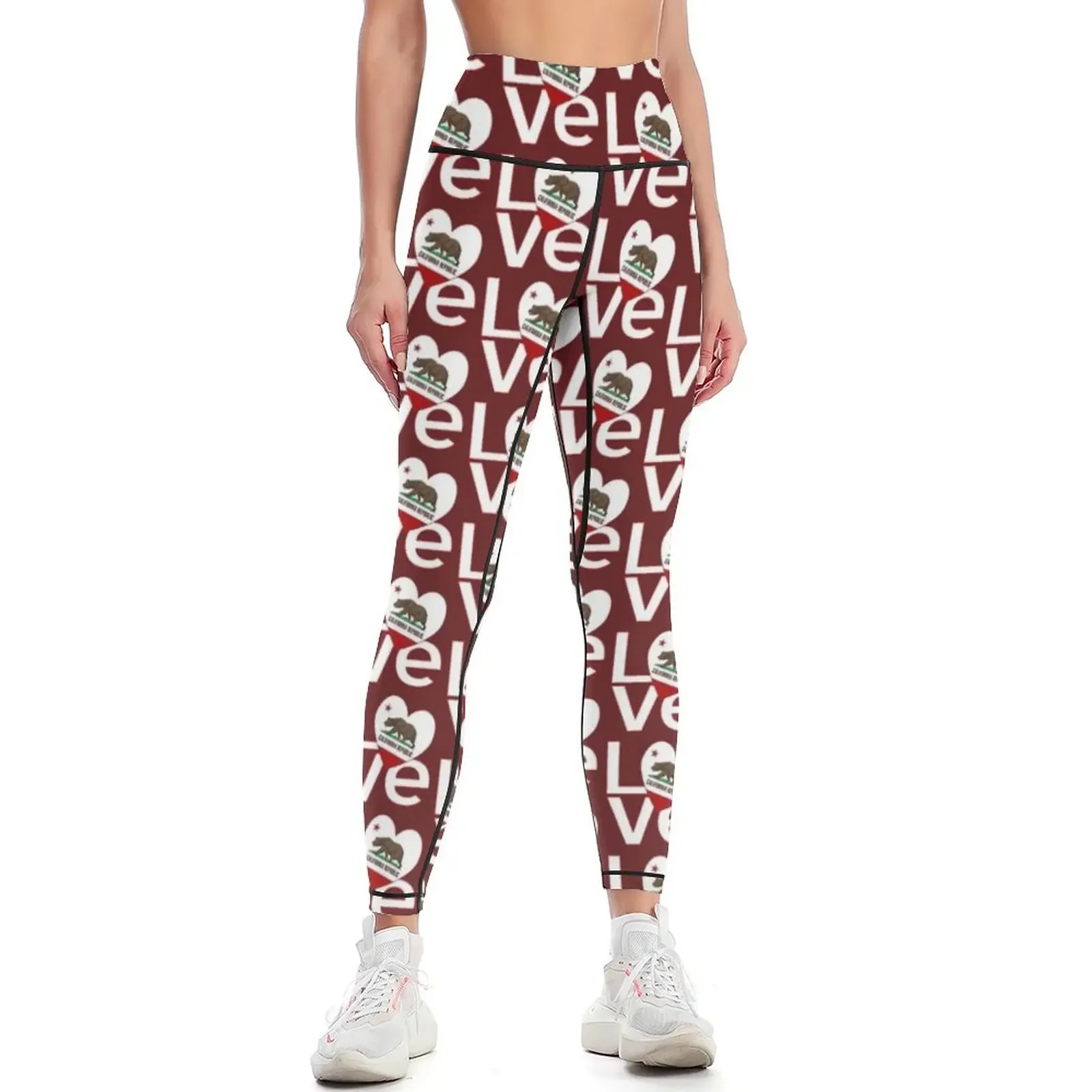 Red and White California LOVE  - Yoga Fitness California review and price