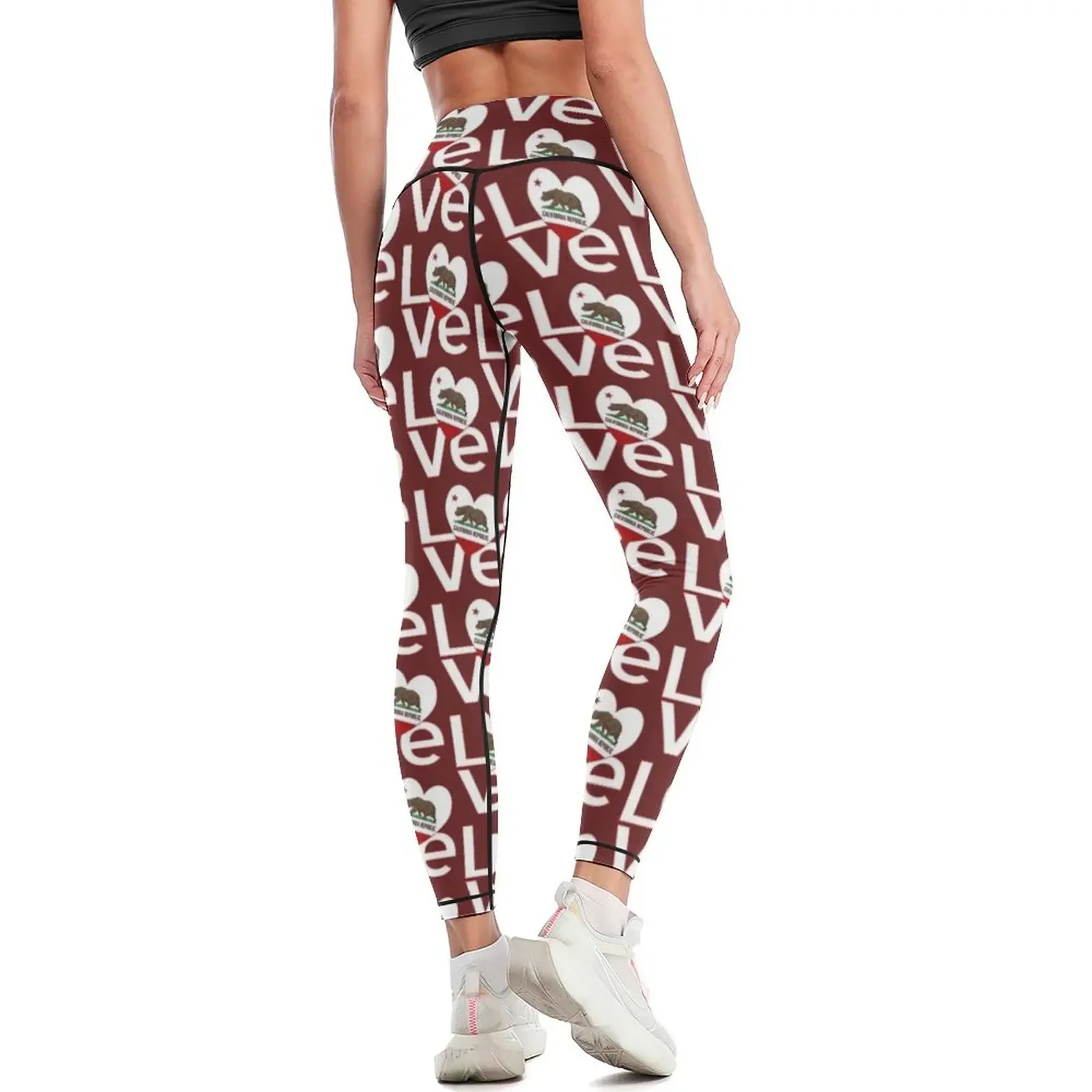 Red and White California LOVE  - Yoga Fitness California review and price