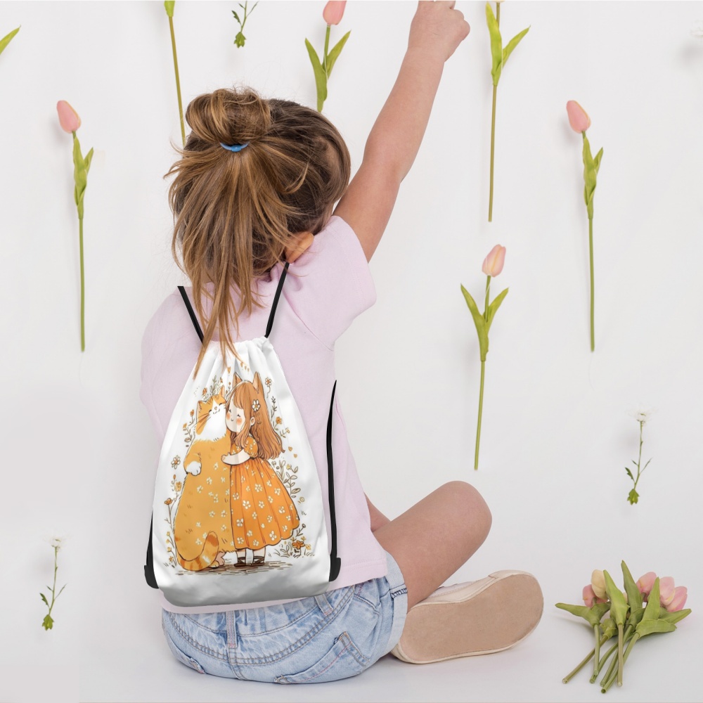1PC Cute Girl Print Custom Tex - Yoga Fitness Bag review and price