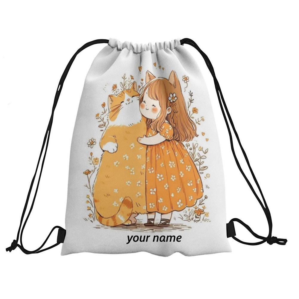 1PC Cute Girl Print Custom Tex - Yoga Fitness Bag review and price