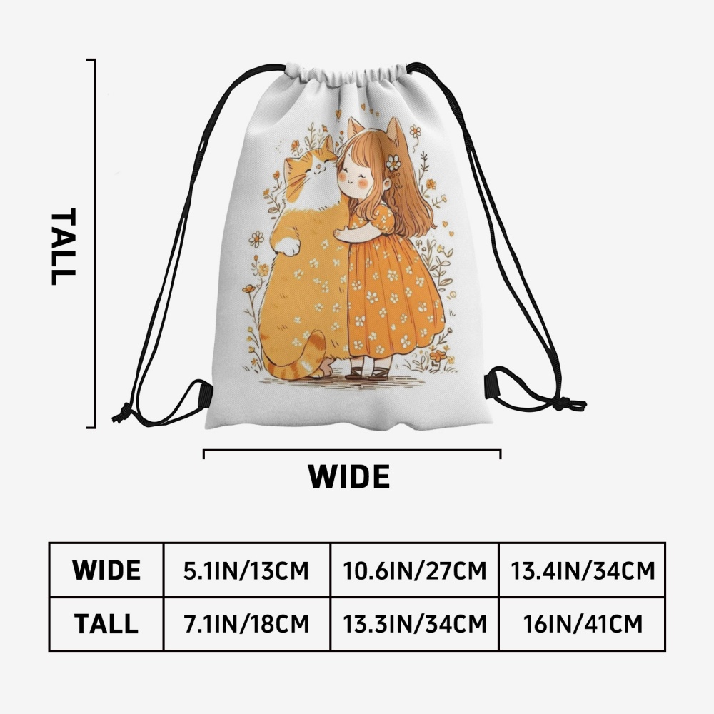 1PC Cute Girl Print Custom Tex - Yoga Fitness Bag review and price